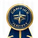 Icon of a certification badge.