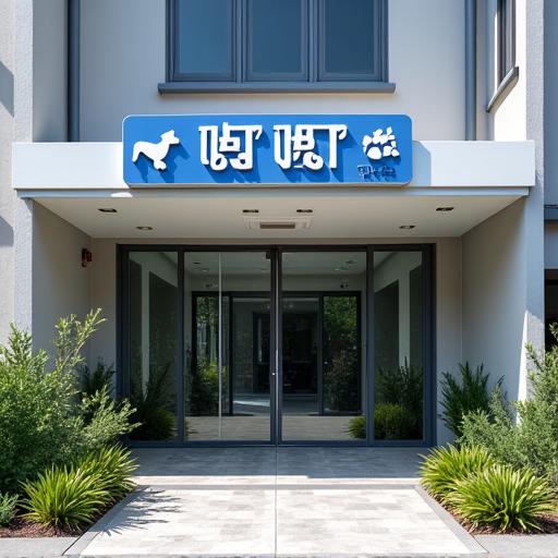 The welcoming entrance to the Canine Compass training facility.